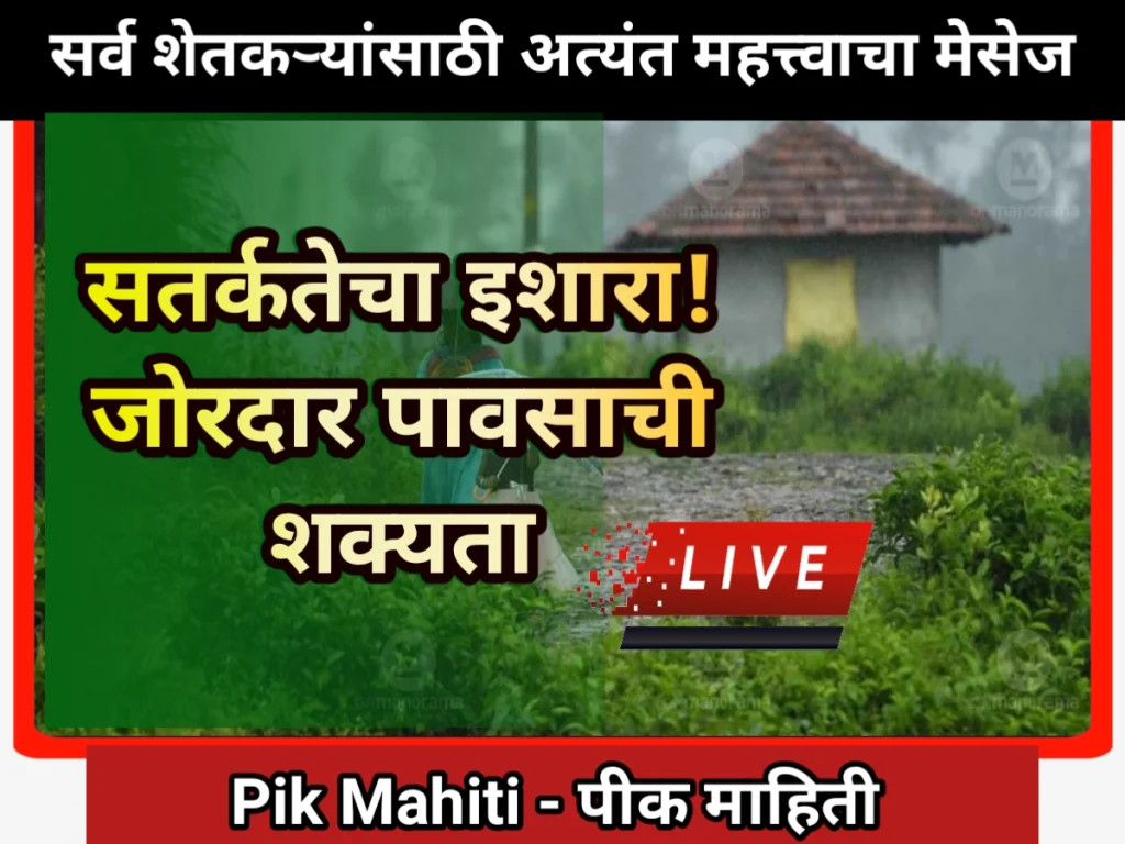 IMD Update: अरे बापरे! राज्यभरातील पावसाने परत घेतली विश्रांती, हवामान विभागाचा नवीन हवामान अंदाज Havaman update